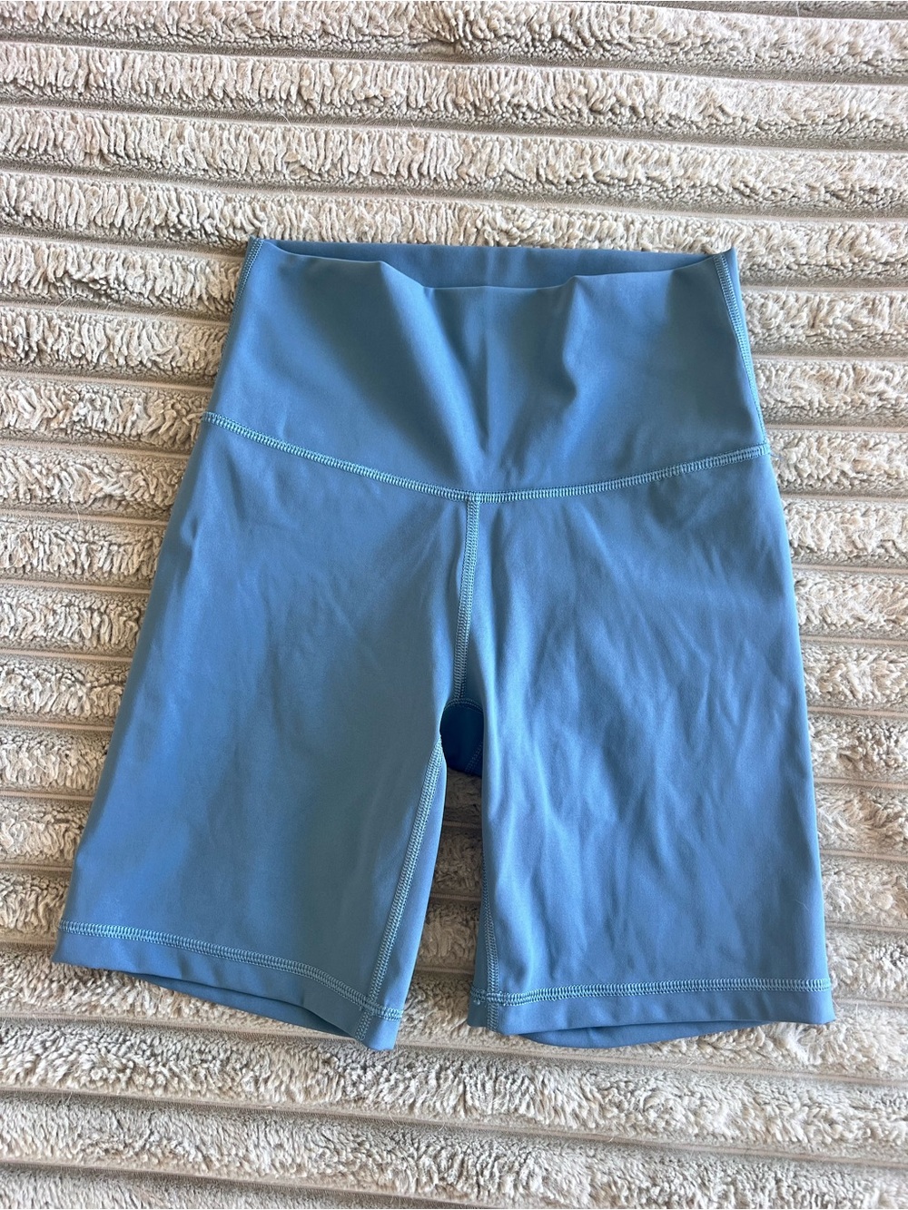 TNA by Aritzia 7" Bike Shorts Powder Blue- Size XS